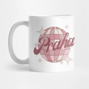 Praha Prague City Czech Republic Retro Vintage Dance Design Mug